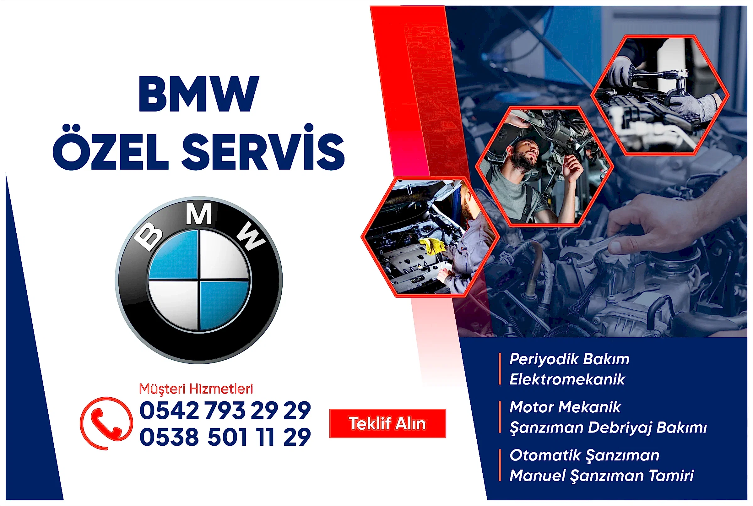 bmw özel servis